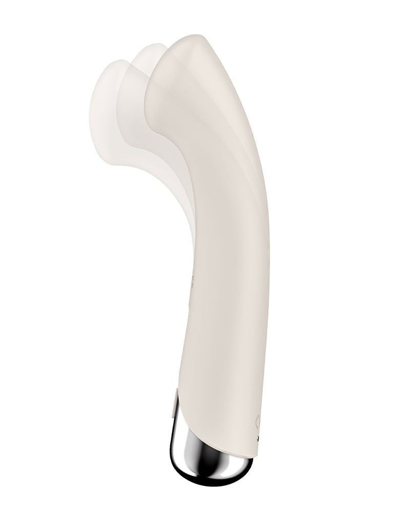 Satisfyer - Spinning G-Spot 1 - Vibrerende en Roterende G-Spot Vibrator - Beige-Erotiekvoordeel.nl