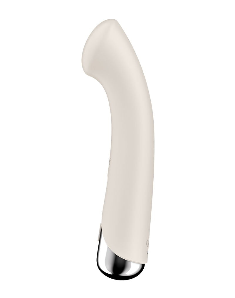 Satisfyer - Spinning G-Spot 1 - Vibrerende en Roterende G-Spot Vibrator - Beige-Erotiekvoordeel.nl