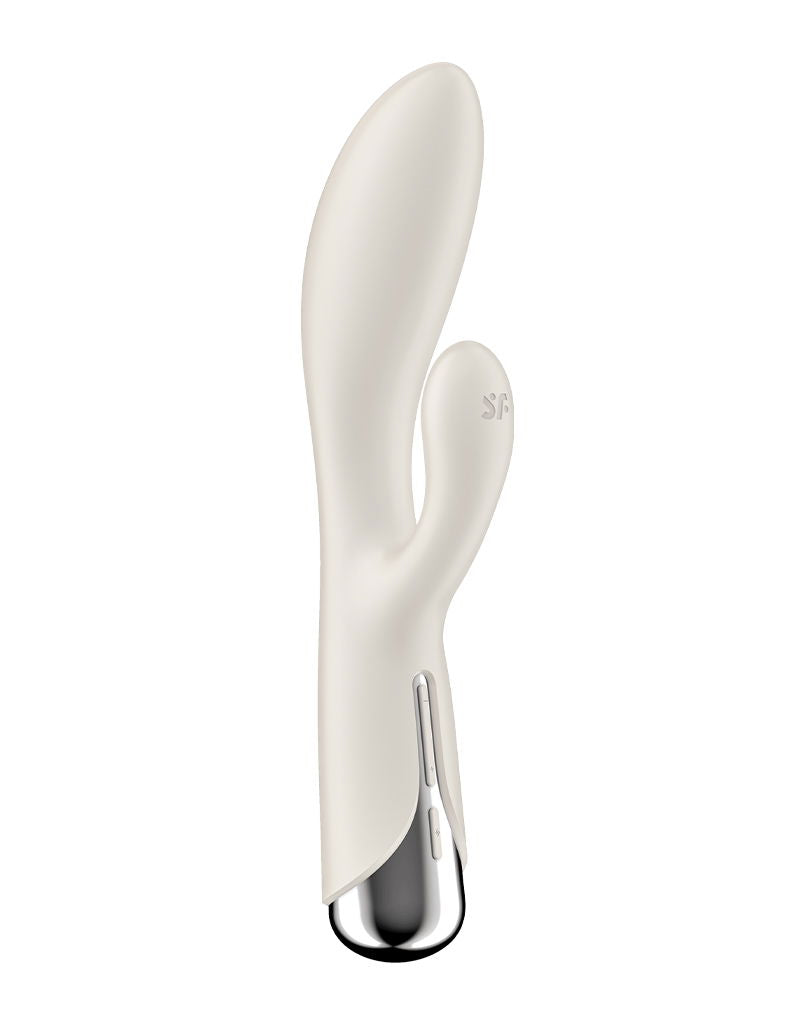 Satisfyer - Spinning Rabbit 1 - Roterende en Vibrerende Rabbit Vibrator - Tarzan Vibrator - Beige-Erotiekvoordeel.nl