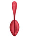 Satisfyer - Shiny Petal - Draagbare Vibrator - Panty Vibrator - Vibrerend Eitje - Rood-Erotiekvoordeel.nl