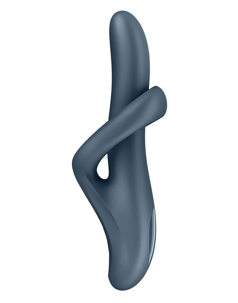 Satisfyer - Heat Flex 4 - Verwarmende Rabbit Vibrator - Grijs-Erotiekvoordeel.nl