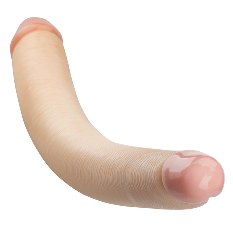 Being Fetish - PVC Dubbele Realistische Dildo 48,5 cm – Lichte Huidskleur-Erotiekvoordeel.nl