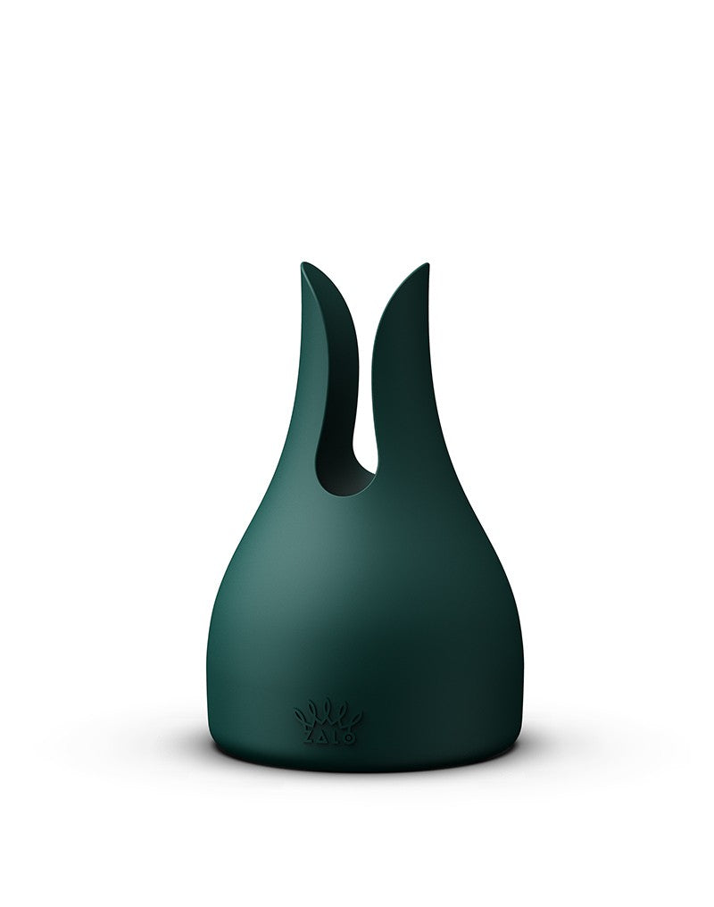 Zalo - Kyro - Wand Vibrator - Met 2 Opzetstukken - Smaragdgroen-Erotiekvoordeel.nl