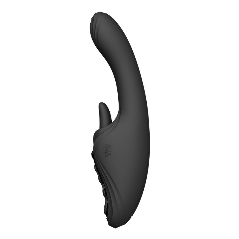 Zalo - Ares - Likkende G-Spot Rabbit Vibrator - Verwarmend - App Control - Obsidian Zwart-Erotiekvoordeel.nl