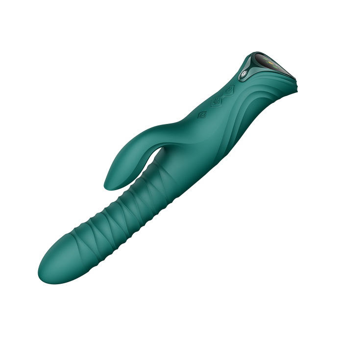 ZALO - Mose 2 - Stotende Rabbit Vibrator – Smaragdgroen-Erotiekvoordeel.nl