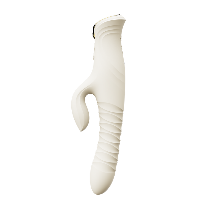 ZALO - Mose 2 - Stotende Rabbit Vibrator – Ivoor Wit-Erotiekvoordeel.nl