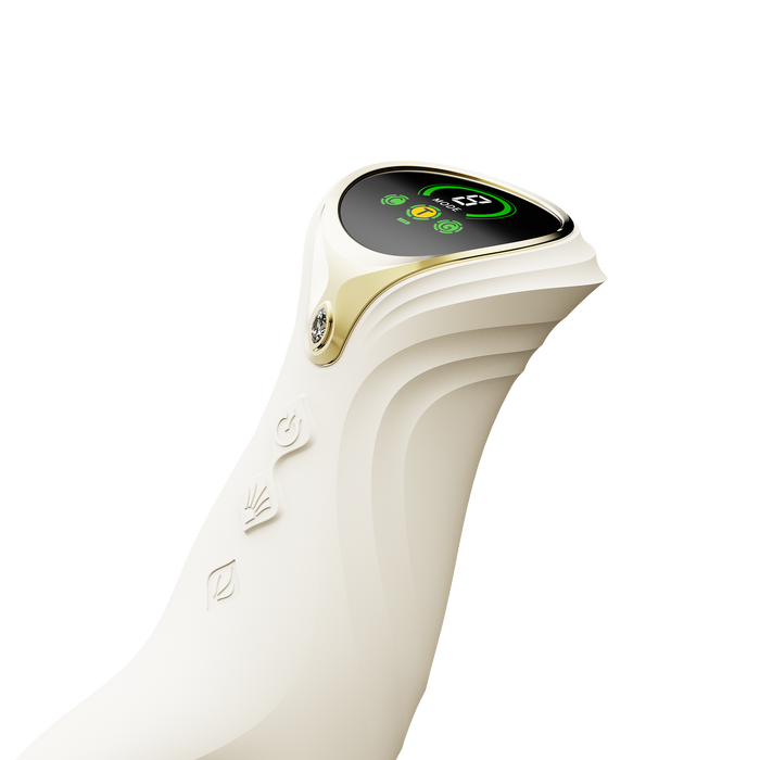 ZALO - Mose 2 - Stotende Rabbit Vibrator – Ivoor Wit-Erotiekvoordeel.nl