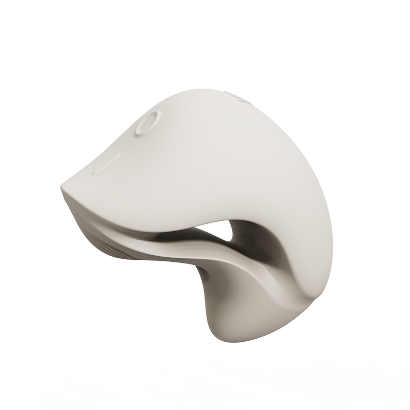 Zalo - Mochi - Vibrador para el clítoris con dos cabezales - Control mediante aplicación - Blanco marfil - Erotiekvoordeel.nl