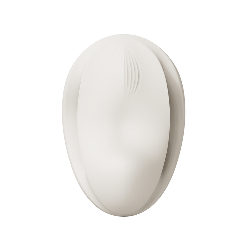 Zalo - Mochi - Vibrador para el clítoris con dos cabezales - Control mediante aplicación - Blanco marfil - Erotiekvoordeel.nl