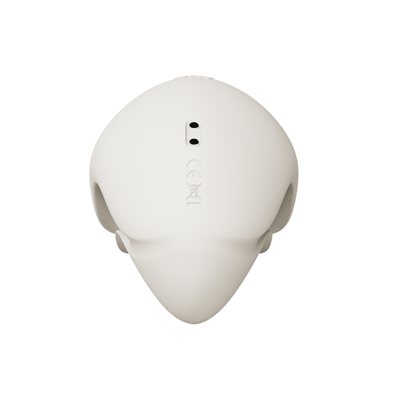Zalo - Mochi - Vibrador para el clítoris con dos cabezales - Control mediante aplicación - Blanco marfil - Erotiekvoordeel.nl