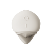 Zalo - Mochi - Vibrador para el clítoris con dos cabezales - Control mediante aplicación - Blanco marfil - Erotiekvoordeel.nl