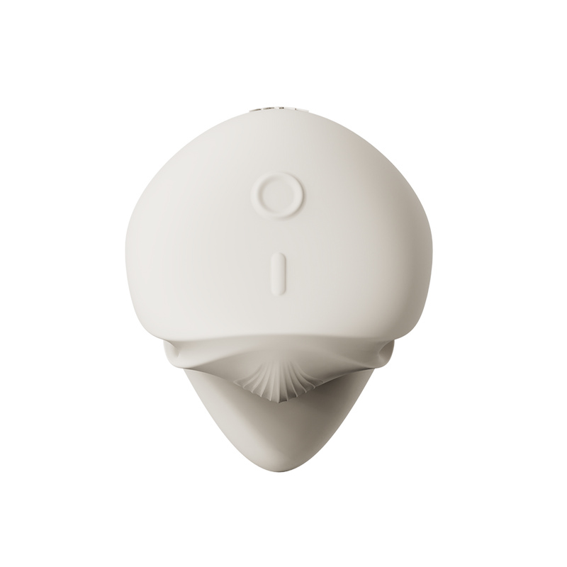 Zalo - Mochi - Vibrador para el clítoris con dos cabezales - Control mediante aplicación - Blanco marfil - Erotiekvoordeel.nl