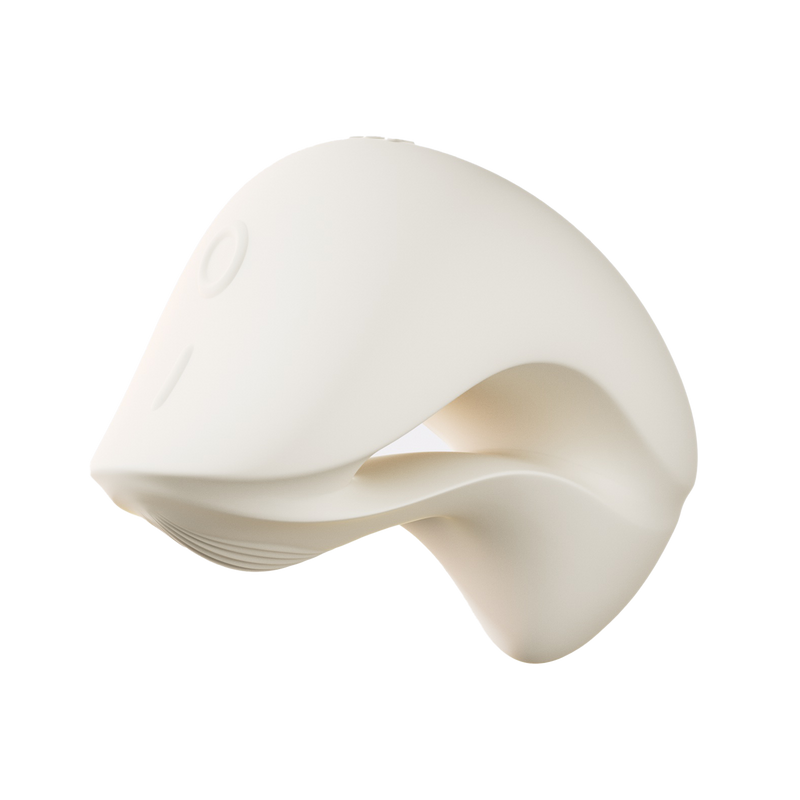 Zalo - Mochi - Vibrador para el clítoris con dos cabezales - Control mediante aplicación - Blanco marfil - Erotiekvoordeel.nl