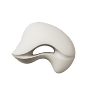 Zalo - Mochi - Vibrador para el clítoris con dos cabezales - Control mediante aplicación - Blanco marfil - Erotiekvoordeel.nl