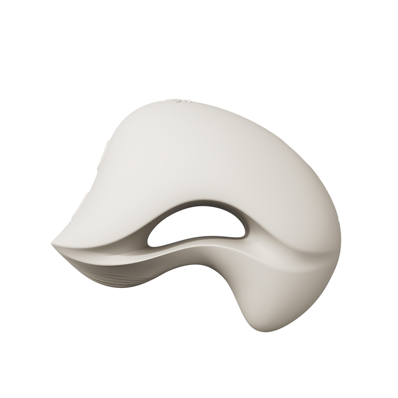 Zalo - Mochi - Vibrador para el clítoris con dos cabezales - Control mediante aplicación - Blanco marfil - Erotiekvoordeel.nl