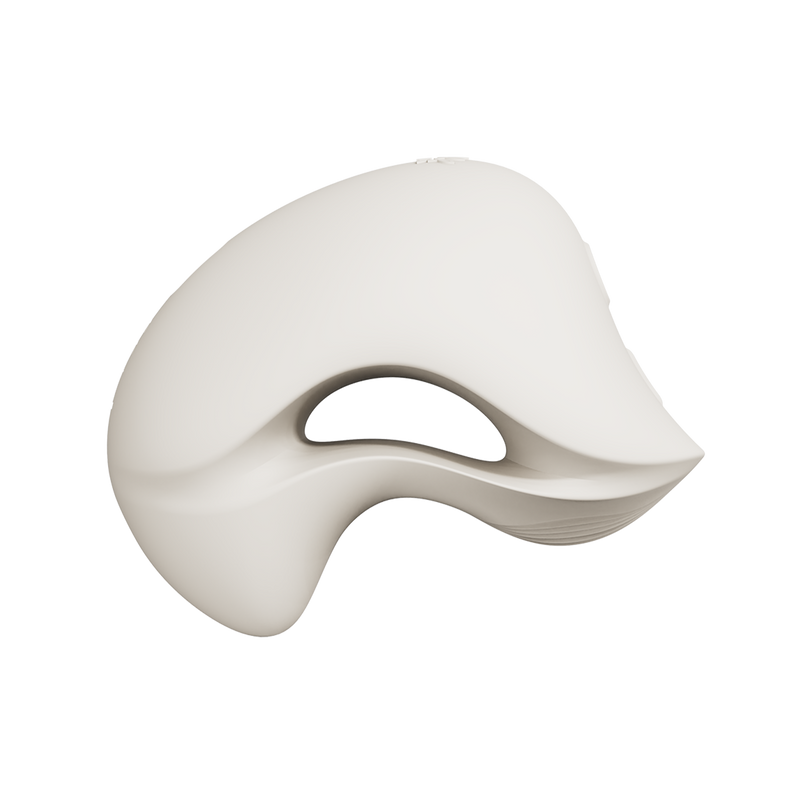Zalo - Mochi - Vibrador para el clítoris con dos cabezales - Control mediante aplicación - Blanco marfil - Erotiekvoordeel.nl