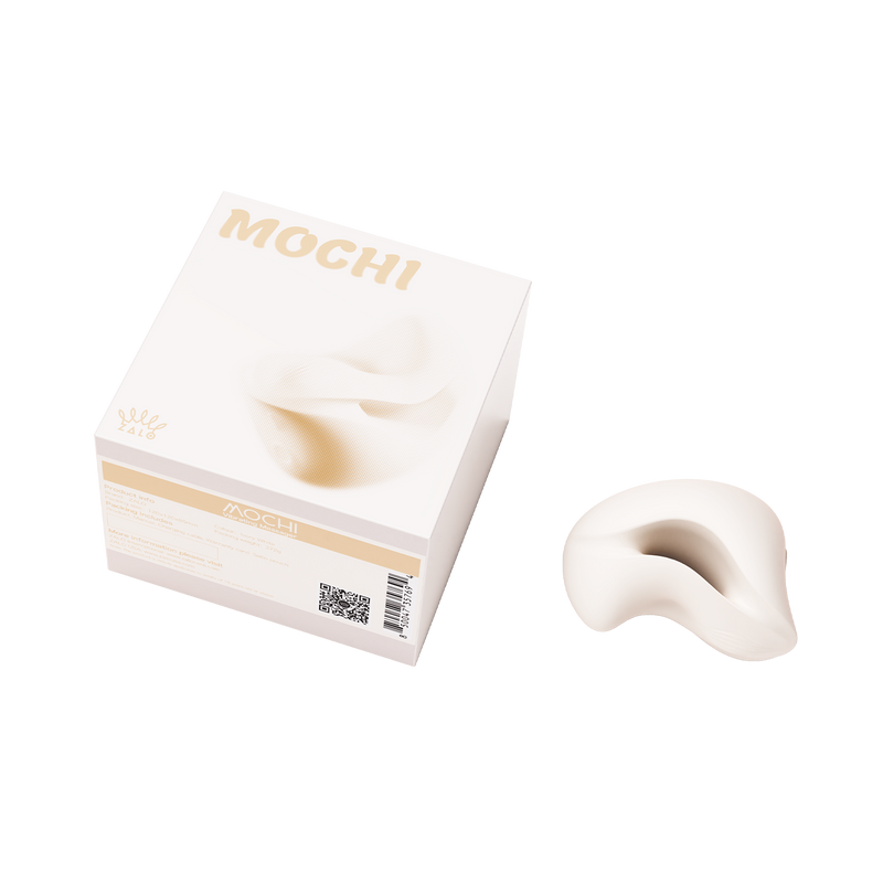 Zalo - Mochi - Vibrador para el clítoris con dos cabezales - Control mediante aplicación - Blanco marfil - Erotiekvoordeel.nl
