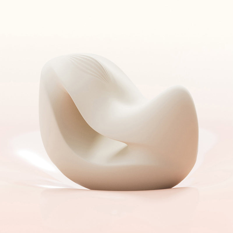 Zalo - Mochi - Vibrador para el clítoris con dos cabezales - Control mediante aplicación - Blanco marfil - Erotiekvoordeel.nl