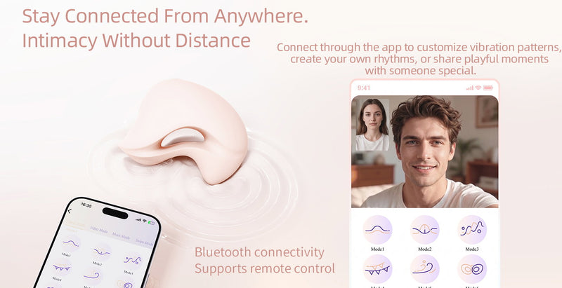 Zalo - Mochi - Vibromasseur clitoridien à deux têtes - Contrôle via application - Rose Sakura - Erotiekvoordeel.nl