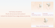 Zalo - Mochi - Vibromasseur clitoridien à deux têtes - Contrôle via application - Rose Sakura - Erotiekvoordeel.nl
