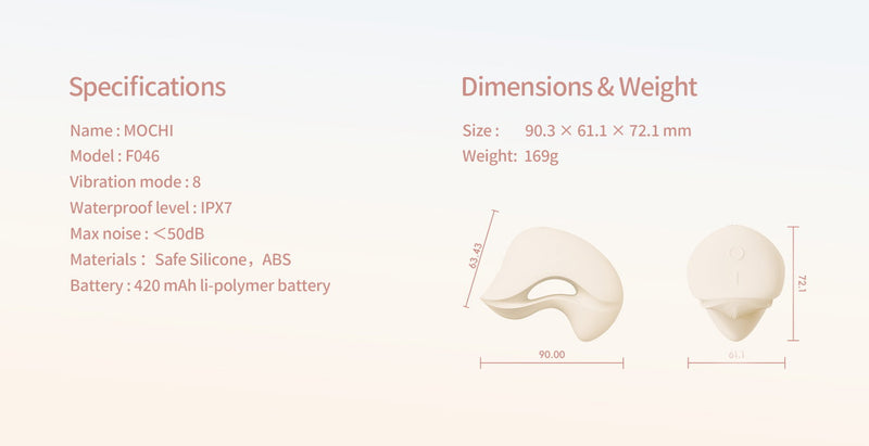 Zalo - Mochi - Vibromasseur clitoridien à deux têtes - Contrôle via application - Rose Sakura - Erotiekvoordeel.nl