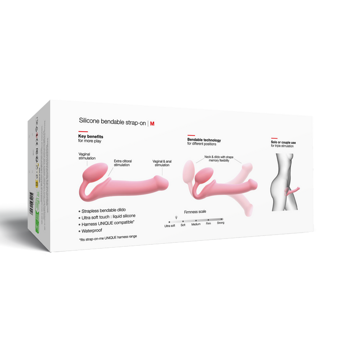 Strap-On-Me - Strapless Strap-on Dildo - Buigbaar - Roze-Erotiekvoordeel.nl