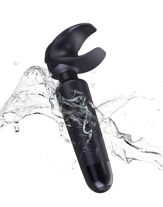 ManWan - Man.Wand EVO - Oplaadbare Masturbator èn Wand Vibrator - Black Plum-Erotiekvoordeel.nl