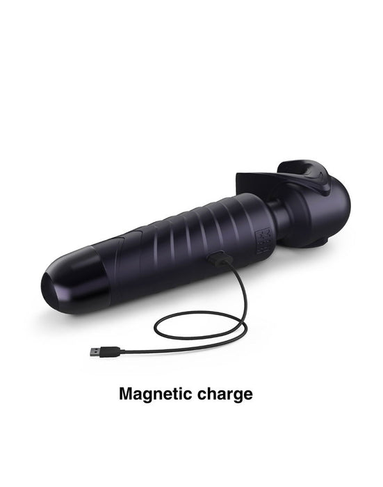 ManWan - Man.Wand EVO - Oplaadbare Masturbator èn Wand Vibrator - Black Plum-Erotiekvoordeel.nl