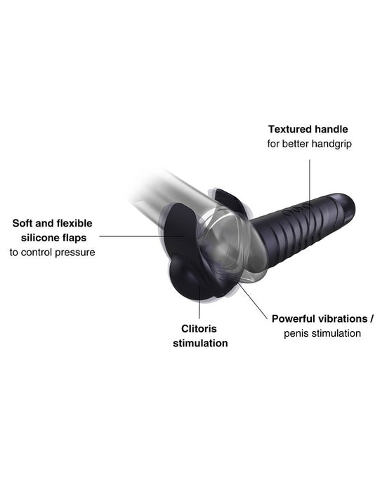 ManWan - Man.Wand EVO - Oplaadbare Masturbator èn Wand Vibrator - Black Plum-Erotiekvoordeel.nl