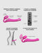 Strap-On-Me - Strapless Strap-on Vibrator - Buigbaar - Fuchsia-Erotiekvoordeel.nl