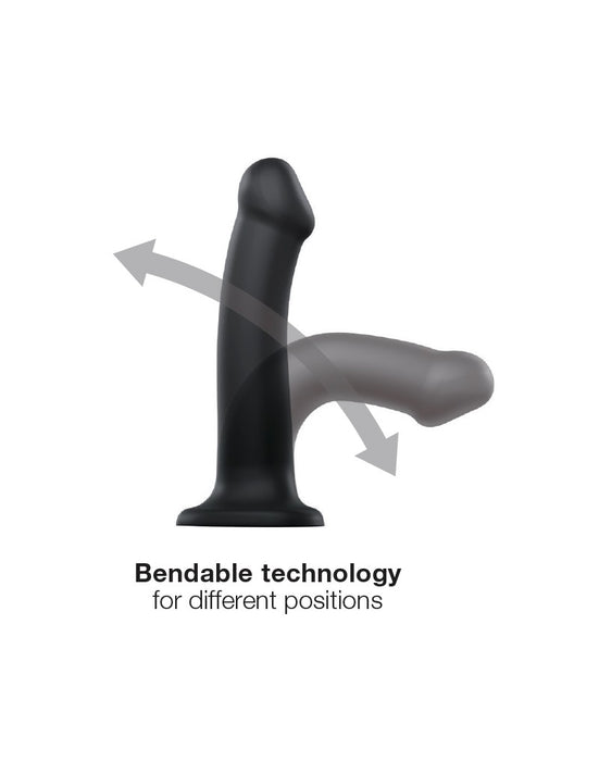 Strap-On-Me - Semi-Realistische Dildo Met Zuignap - Zwart-Erotiekvoordeel.nl