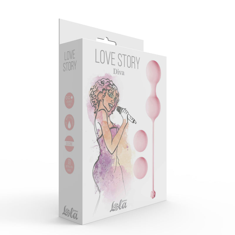 Lola Games - Love Story Diva - Vaginale Balletjes - Tea Rose-Erotiekvoordeel.nl