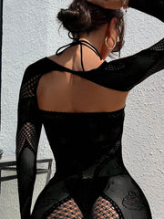 Snapshot - #jetset - Jurk & Schouder Top - One Size - Zwart-Erotiekvoordeel.nl