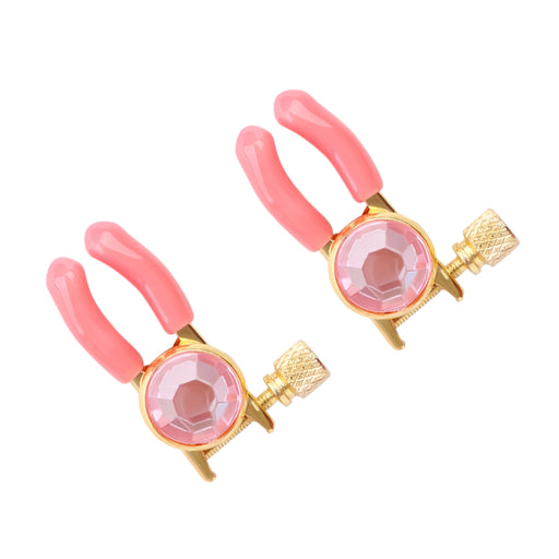 Smart Moves - Tepelklemmen met Siersteentje - Roze-Erotiekvoordeel.nl