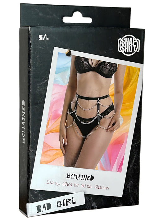 Bad Girl- #chained Straps Heupgordeltje Met Kettingen - Maat S/L - Verstelbaar-Erotiekvoordeel.nl