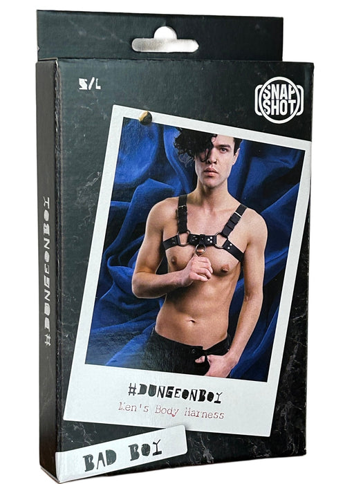 Snapshot - #dungeonboy - Fetish Harnasje voor Heren - Maat S/L - Verstelbaar-Erotiekvoordeel.nl
