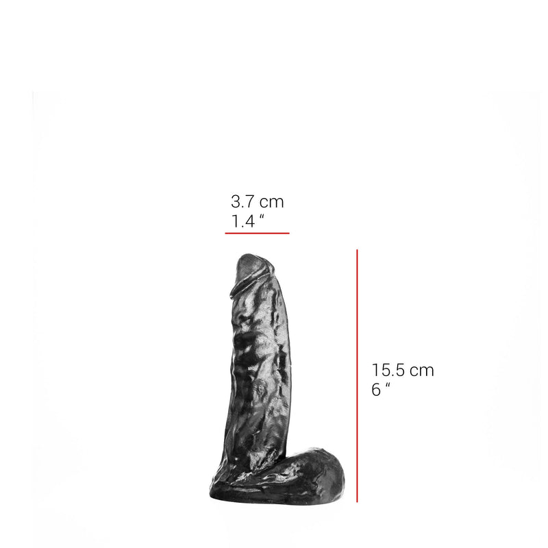 515 line - Dildo - 14.5 x 3.7 cm - Zwart-Erotiekvoordeel.nl