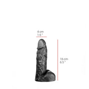 515 line - Dildo - 16 x 4 cm - Zwart-Erotiekvoordeel.nl