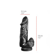 515 line - Dildo - Met Zuignap 20.5 x 5,2 cm - Zwart-Erotiekvoordeel.nl