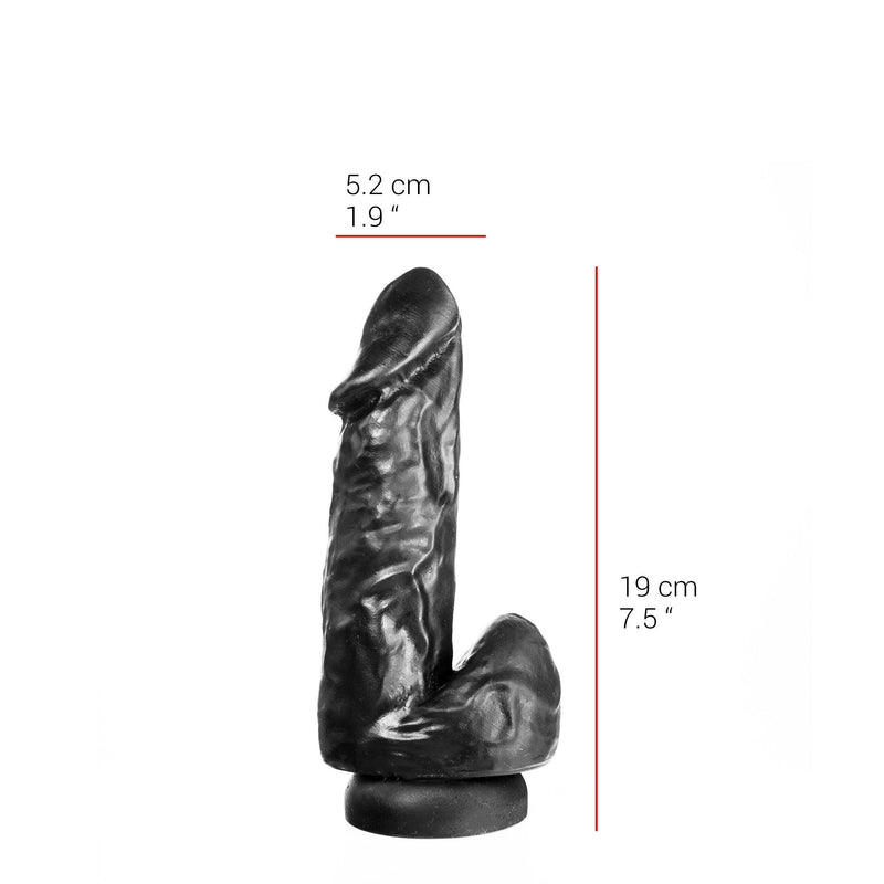 515 line - Dildo - Met Zuignap 20.5 x 5,2 cm - Zwart-Erotiekvoordeel.nl