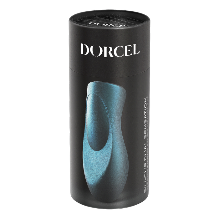 Dorcel - Sili-Cup - Dual Sensation Masturbator - Siliconen - Blauw Metallic-Erotiekvoordeel.nl
