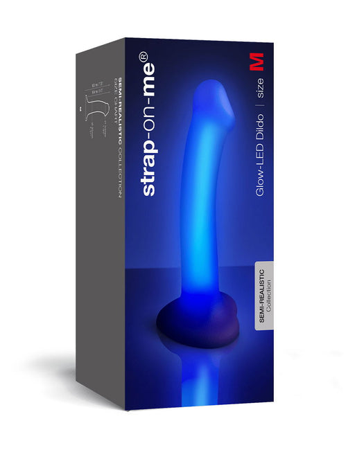 Strap-On-Me - Glow-LED Dildo - Paars - Maat M-Erotiekvoordeel.nl