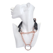 Liebe Seele - Martingale-Halsband - Schwarz/Roségold - Erotiekvoordeel.nl
