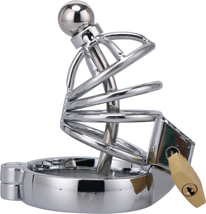 Fixxx - Baron Cock Cage with Mesh Belt 45mm Silver-Erotiekvoordeel.nl