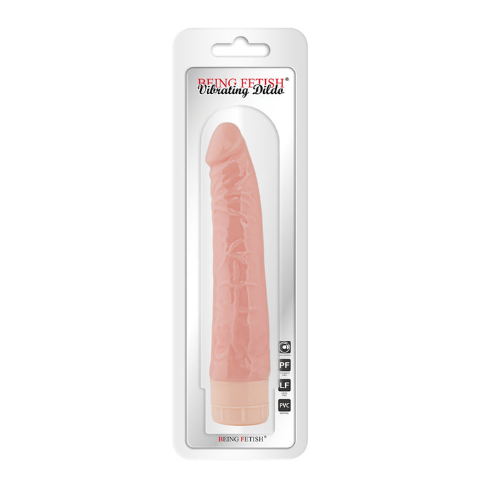 Being Fetish - Natural Vibrerende Dildo 21 cm – Lichte huidskleur-Erotiekvoordeel.nl