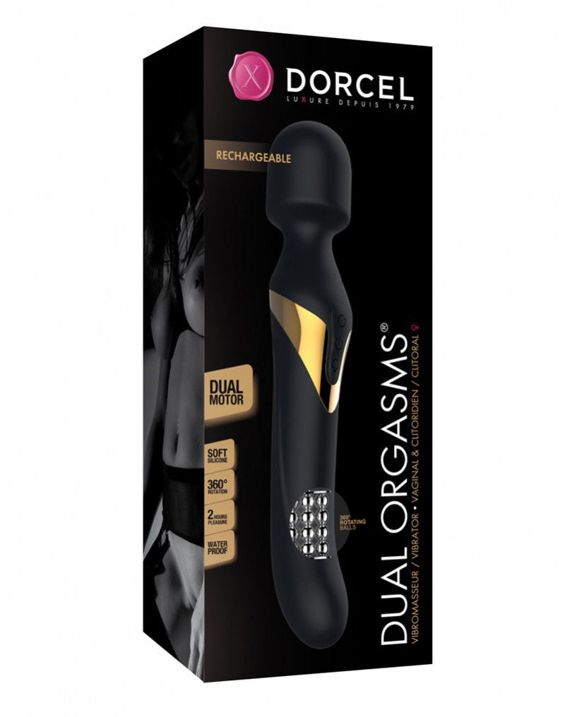 Dorcel Dual Orgasms Wand Vibrator - Roterend & Waterdicht-Erotiekvoordeel.nl