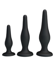 Crazy Bull - Buttplug Anale Training Set - Star Brothers - Zwart-Erotiekvoordeel.nl