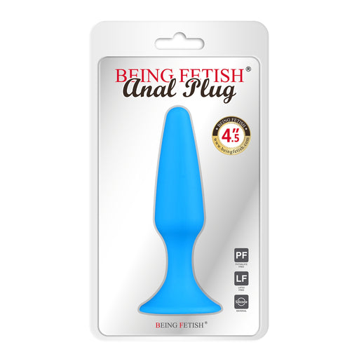 Being Fetish - Anaal Plug - 11,5 x 3 cm - Blauw-Erotiekvoordeel.nl