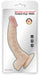 Being Fetish - PVC Dildo met Scrotum en Zuignap - 22 cm - Lichte Huidskleur-Erotiekvoordeel.nl