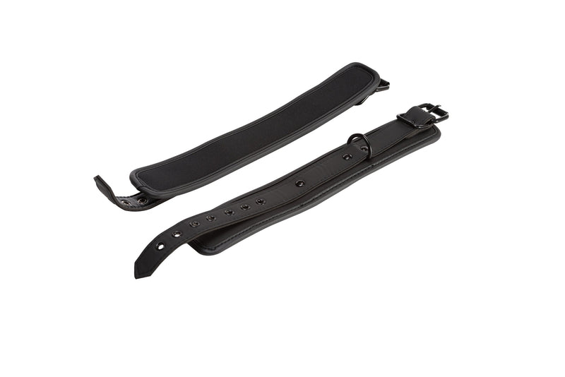 665 - Handboeien - Verstelbaar - Met D-Ring - Zwart-Erotiekvoordeel.nl